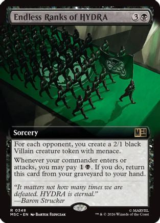 Endless Ranks of HYDRA (Extended Art) (MSC-348) [Commander: Marvel Super Heroes]