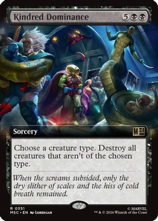 Kindred Dominance (Extended Art) (MSC-351) [Commander: Marvel Super Heroes]