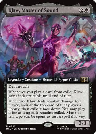 Klaw, Master of Sound (Extended Art) (MSC-352) [Commander: Marvel Super Heroes]