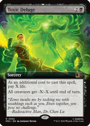 Toxic Deluge (Extended Art) (MSC-354) [Commander: Marvel Super Heroes]