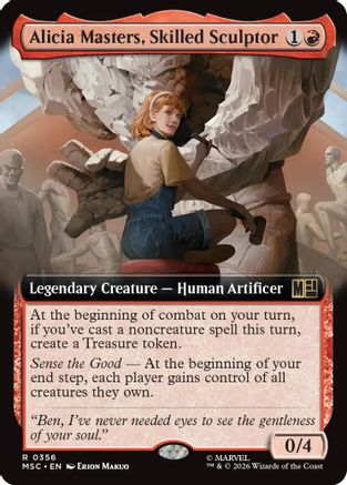 Alicia Masters, Skilled Sculptor (Extended Art) (MSC-356) [Commander: Marvel Super Heroes]