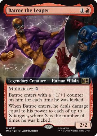 Batroc the Leaper (Extended Art) (MSC-357) [Commander: Marvel Super Heroes]