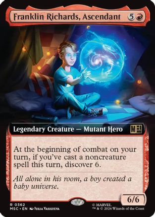 Franklin Richards, Ascendant (Extended Art) (MSC-362) [Commander: Marvel Super Heroes]