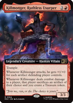 Killmonger, Ruthless Usurper (Extended Art) (MSC-364) [Commander: Marvel Super Heroes]