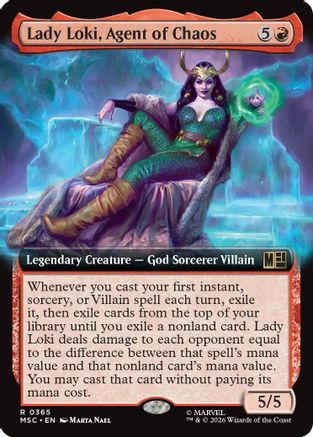 Lady Loki, Agent of Chaos (Extended Art) (MSC-365) [Commander: Marvel Super Heroes]