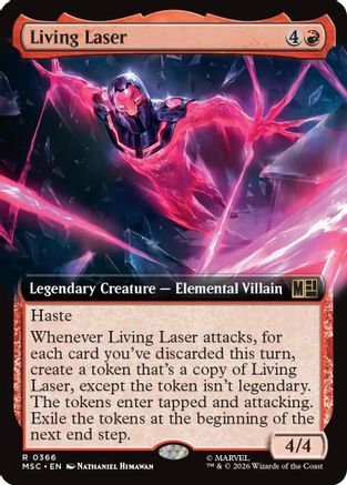 Living Laser (Extended Art) (MSC-366) [Commander: Marvel Super Heroes]