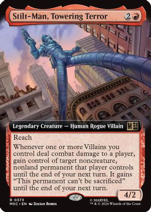 Stilt-Man, Towering Terror (Extended Art) (MSC-373) [Commander: Marvel Super Heroes]