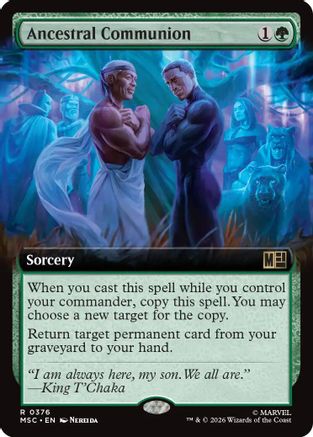 Ancestral Communion (Extended Art) (MSC-376) [Commander: Marvel Super Heroes]