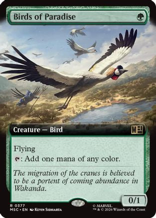 Birds of Paradise (Extended Art) (MSC-377) [Commander: Marvel Super Heroes]