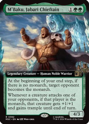 M'Baku, Jabari Chieftain (Extended Art) (MSC-382) [Commander: Marvel Super Heroes]