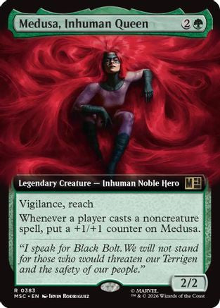 Medusa, Inhuman Queen (Extended Art) (MSC-383) [Commander: Marvel Super Heroes]