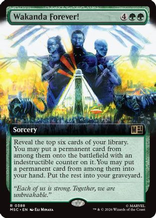 Wakanda Forever! (Extended Art) (MSC-388) [Commander: Marvel Super Heroes]