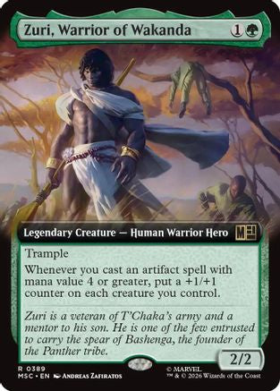 Zuri, Warrior of Wakanda (Extended Art) (MSC-389) [Commander: Marvel Super Heroes]