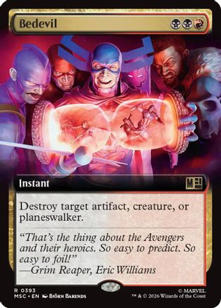 Bedevil (Extended Art) (MSC-393) [Commander: Marvel Super Heroes]