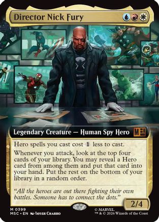 Director Nick Fury (Extended Art) (MSC-399) [Commander: Marvel Super Heroes]