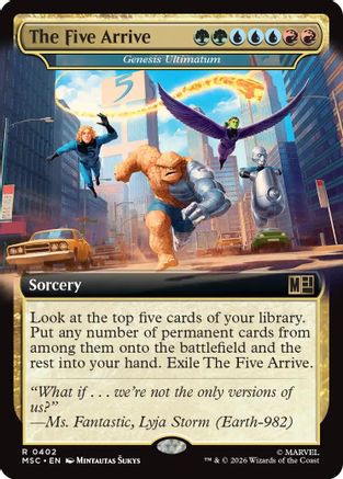 The Five Arrive - Genesis Ultimatum (Extended Art) (MSC-402) [Commander: Marvel Super Heroes]