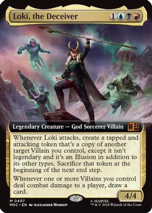 Loki, the Deceiver (Extended Art) (MSC-407) [Commander: Marvel Super Heroes]