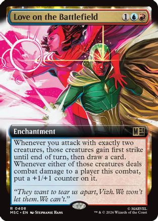 Love on the Battlefield (Extended Art) (MSC-408) [Commander: Marvel Super Heroes]