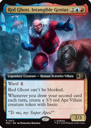 Red Ghost, Intangible Genius (Extended Art) (MSC-413) [Commander: Marvel Super Heroes]