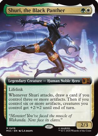 Shuri, the Black Panther (Extended Art) (MSC-416) [Commander: Marvel Super Heroes]