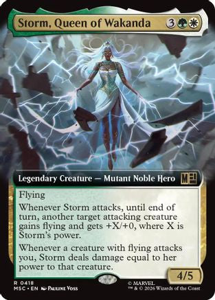 Storm, Queen of Wakanda (Extended Art) (MSC-418) [Commander: Marvel Super Heroes]