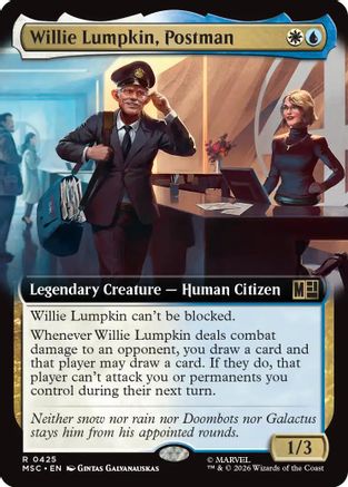 Willie Lumpkin, Postman (Extended Art) (MSC-425) [Commander: Marvel Super Heroes]