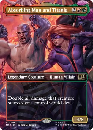 Absorbing Man and Titania (Borderless) (MSC-510) [Commander: Marvel Super Heroes]