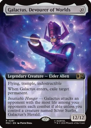 Galactus, Devourer of Worlds (Extended Art) (MSC-291) [Commander: Marvel Super Heroes]