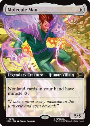 Molecule Man (Extended Art) (MSC-292) [Commander: Marvel Super Heroes]
