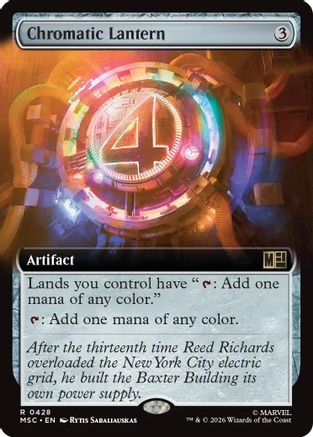 Chromatic Lantern (Extended Art) (MSC-428) [Commander: Marvel Super Heroes]