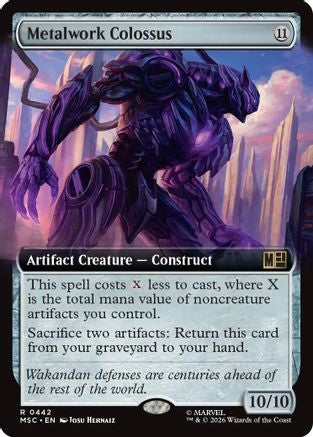 Metalwork Colossus (Extended Art) (MSC-442) [Commander: Marvel Super Heroes]