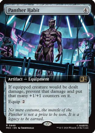 Panther Habit (Extended Art) (MSC-446) [Commander: Marvel Super Heroes]