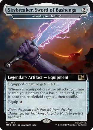 Skybreaker, Sword of Bashenga - Sword of the Animist (Extended Art) (MSC-452) [Commander: Marvel Super Heroes]