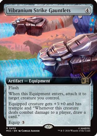 Vibranium Strike Gauntlets (Extended Art) (MSC-459) [Commander: Marvel Super Heroes]