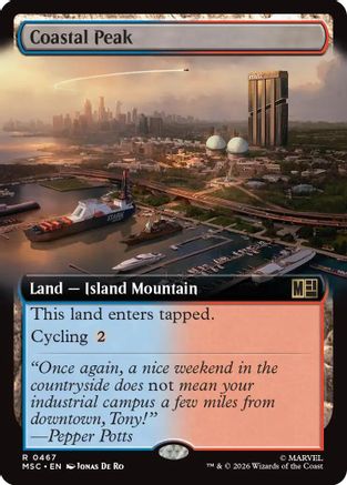 Coastal Peak (Extended Art) (MSC-467) [Commander: Marvel Super Heroes]