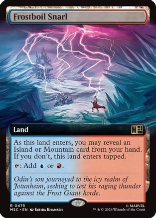 Frostboil Snarl (Extended Art) (MSC-475) [Commander: Marvel Super Heroes]