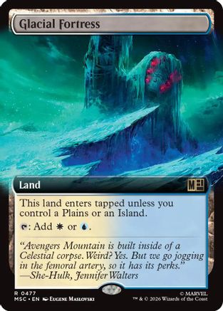 Glacial Fortress (Extended Art) (MSC-477) [Commander: Marvel Super Heroes]
