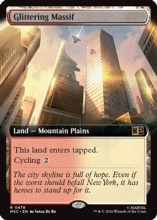 Glittering Massif (Extended Art) (MSC-478) [Commander: Marvel Super Heroes]
