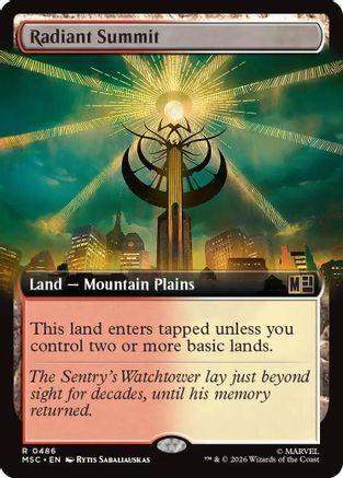 Radiant Summit (Extended Art) (MSC-486) [Commander: Marvel Super Heroes]