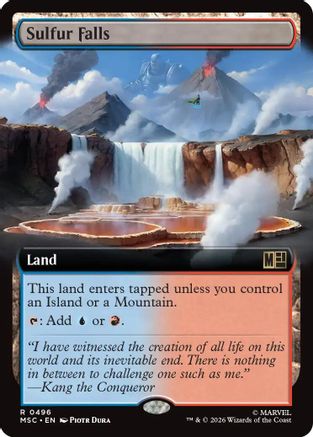 Sulfur Falls (Extended Art) (MSC-496) [Commander: Marvel Super Heroes]