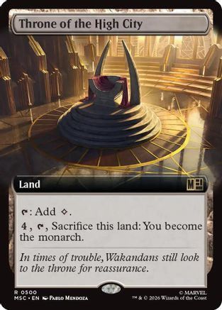 Throne of the High City (Extended Art) (MSC-500) [Commander: Marvel Super Heroes]