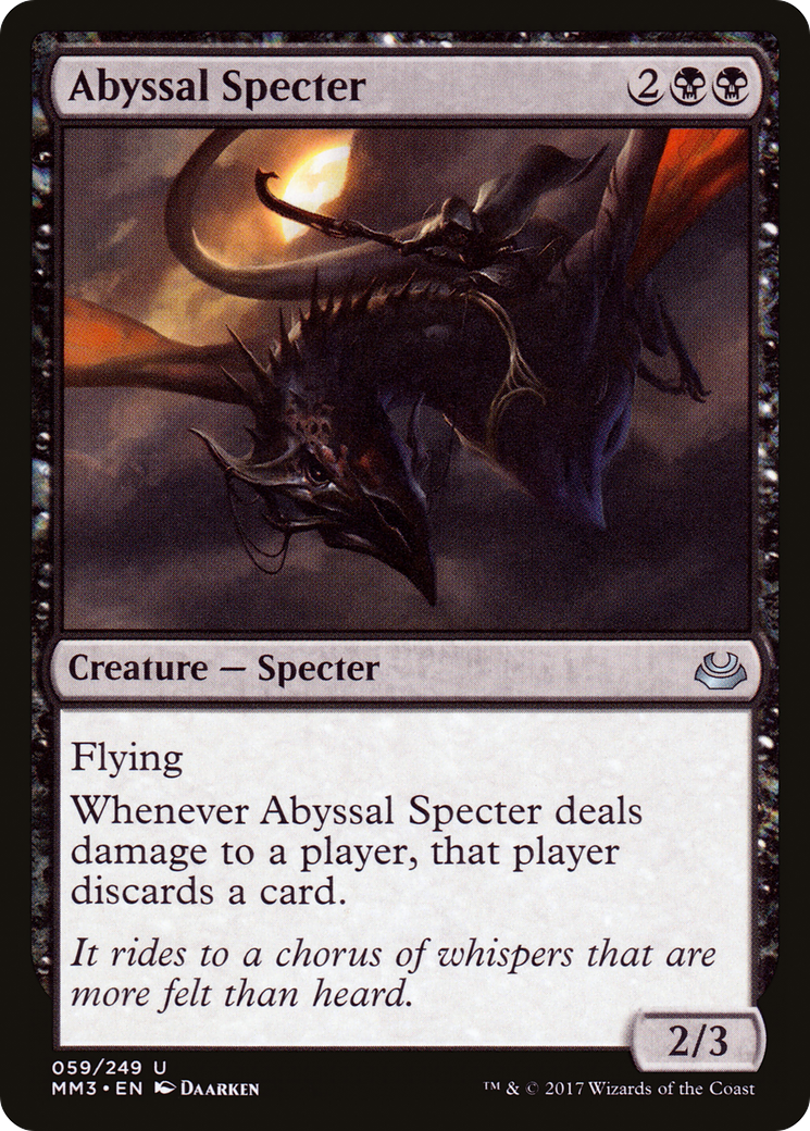 Abyssal Specter (MM3-059) [Modern Masters 2017] Foil