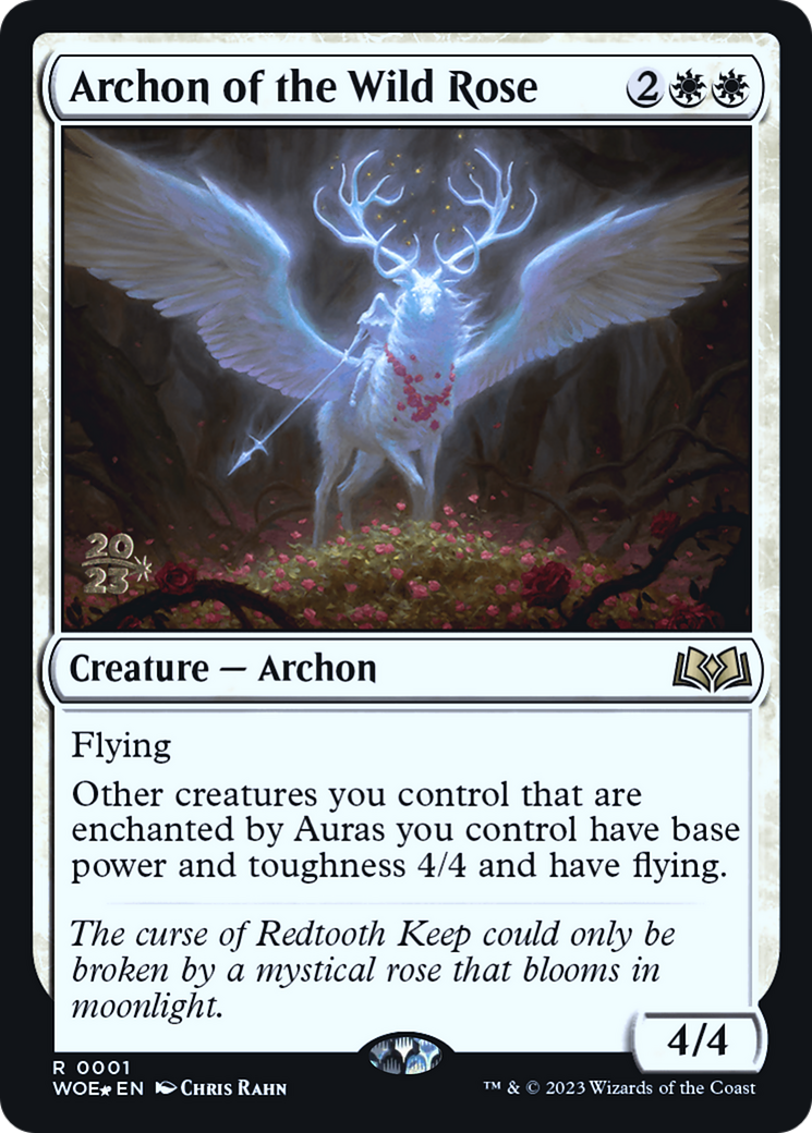 Archon of the Wild Rose (PRE-001) [Wilds of Eldraine Promos] Foil