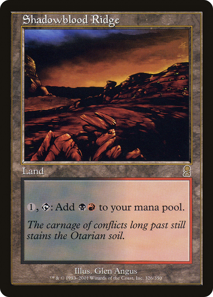 Shadowblood Ridge (ODY-326) [Odyssey] Foil