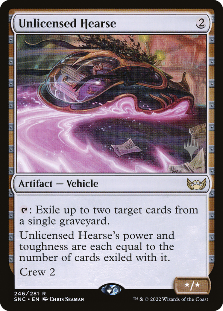 Unlicensed Hearse (PPSNC-246) [Promo Pack: Streets of New Capenna Promos]
