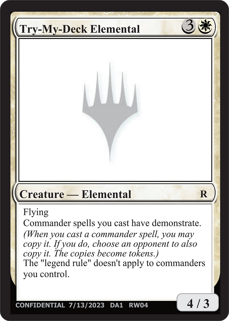 Try-My-Deck Elemental [Unknown Event]