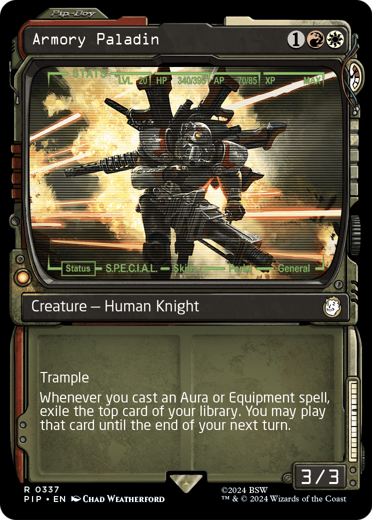 Armory Paladin (Showcase) (PIP-337) [Fallout] Foil