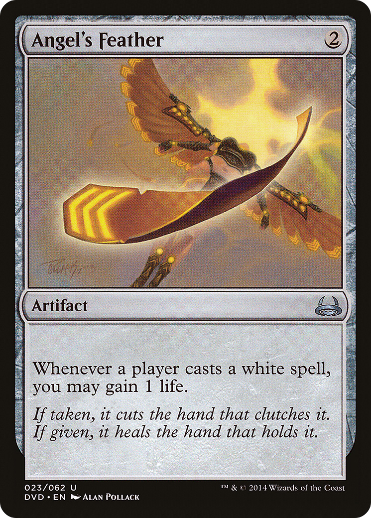 Angel's Feather (DD3-023) [Duel Decks Anthology: Divine vs. Demonic]