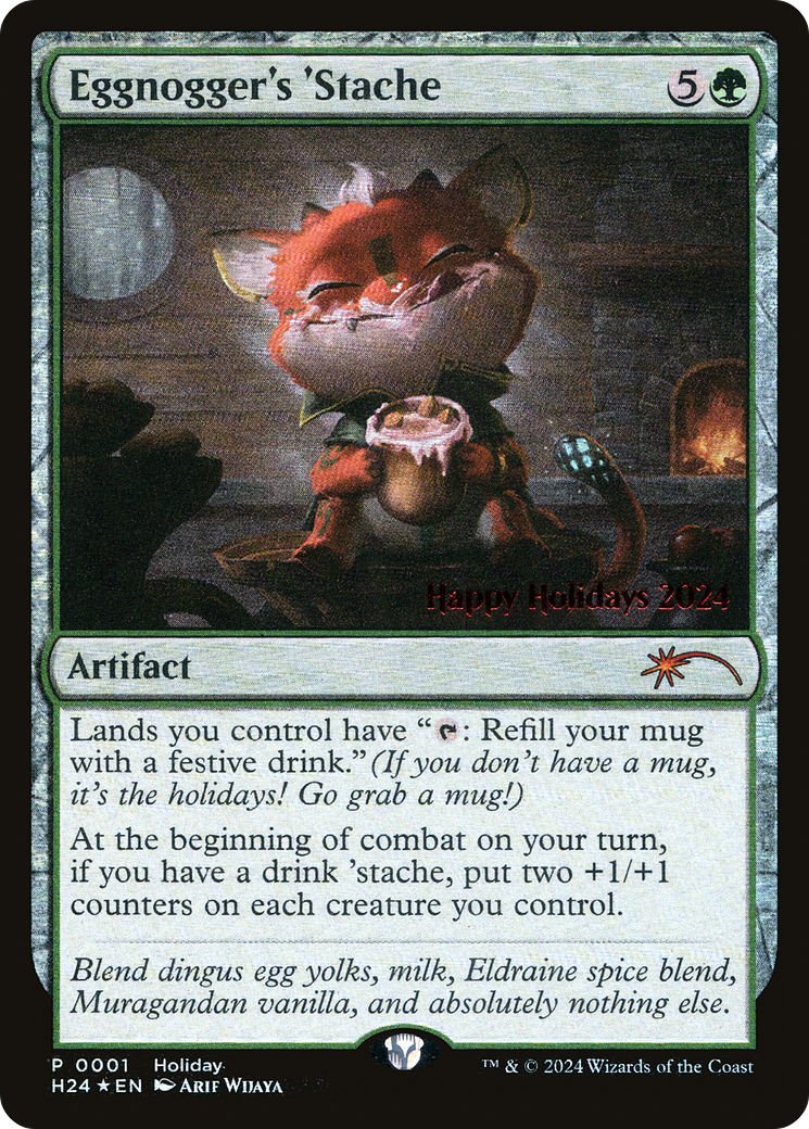Eggnogger's 'Stache (SPECIAL-001) [Happy Holidays] Foil