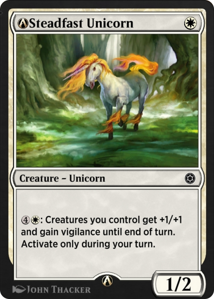 A-Steadfast Unicorn (HBG-A-104) [Alchemy Horizons: Baldur's Gate]